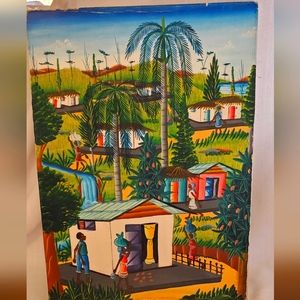 Vtg Oil On Canvas Signed By  Etienne 16x12